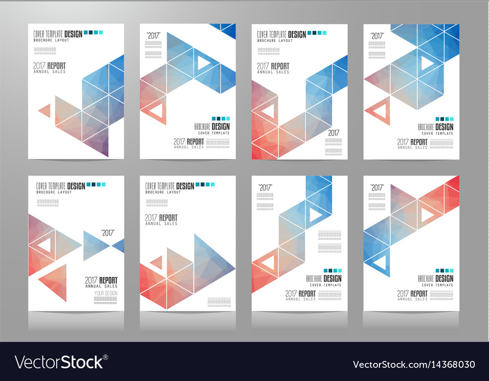 set of brochure templates