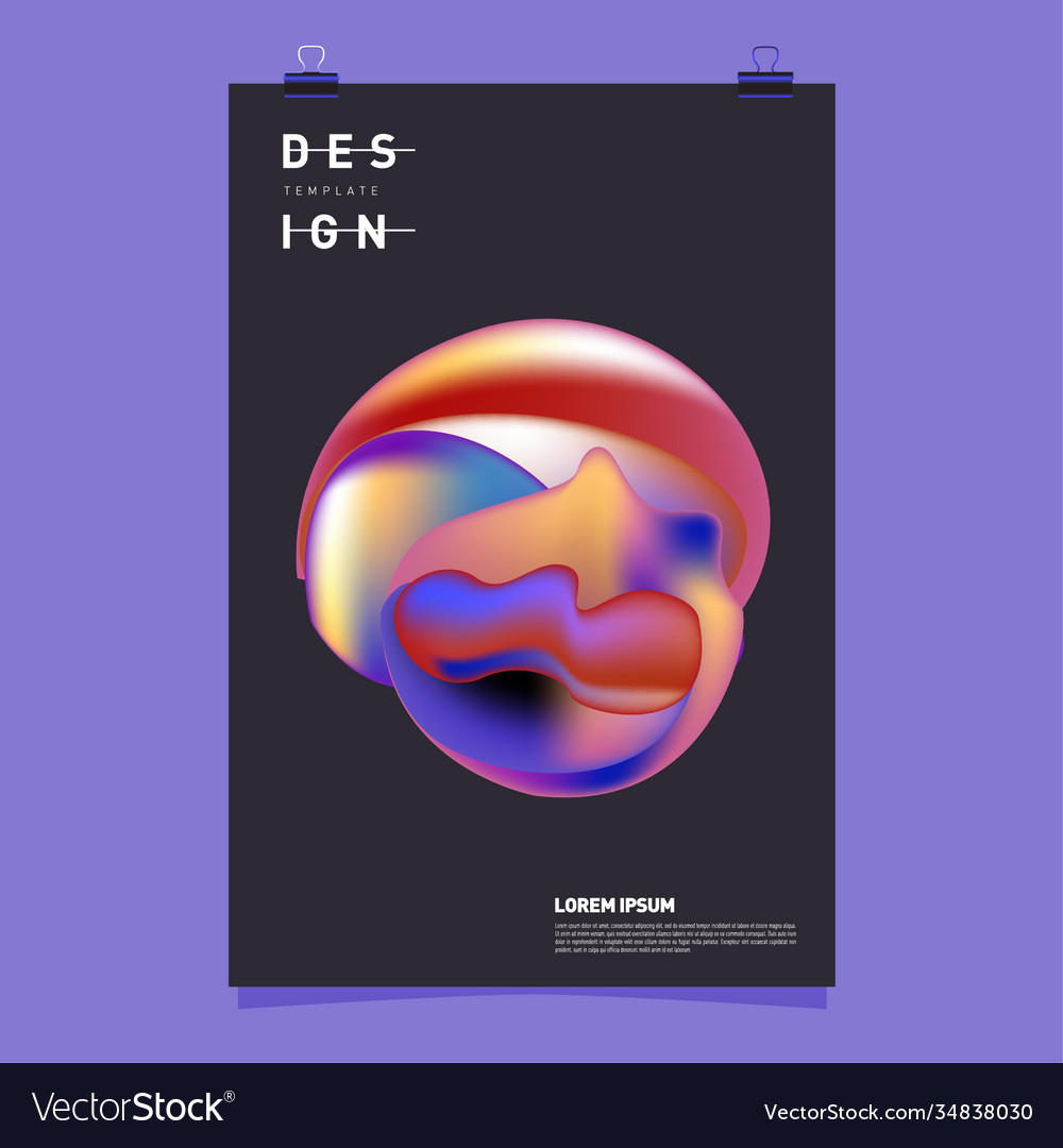 Simple abstract colorful fluid background