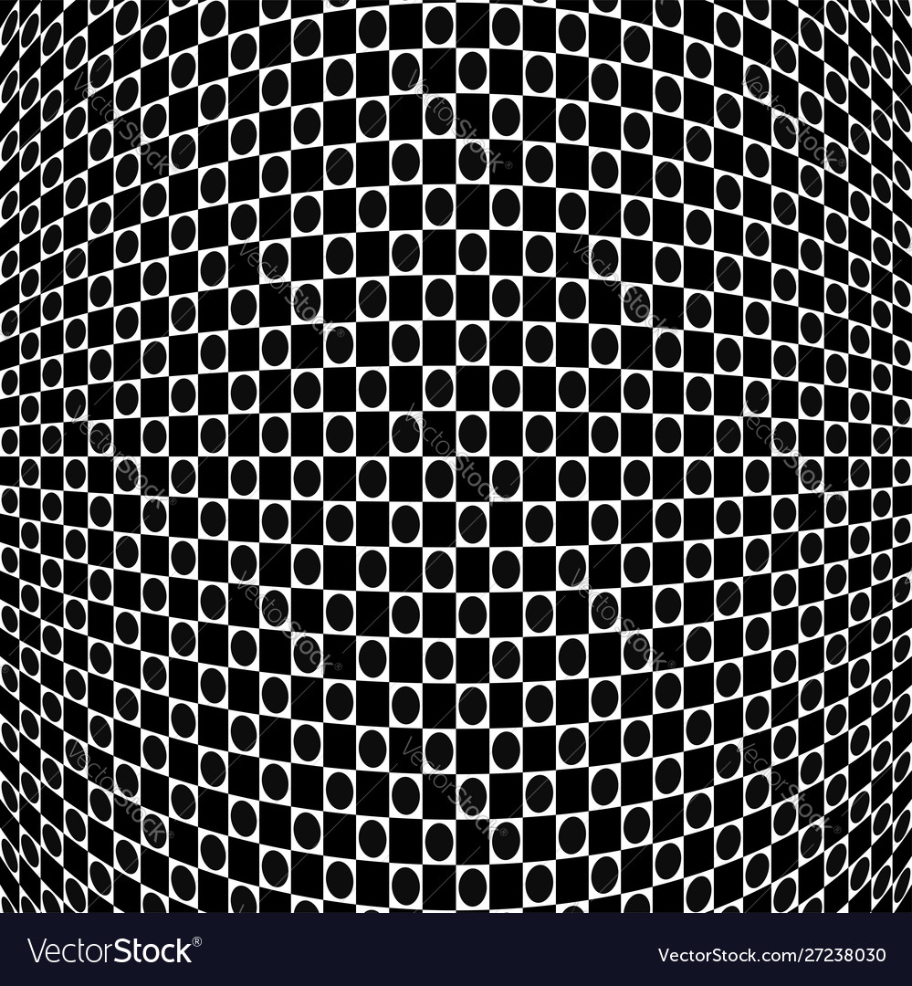 Spherical globe circular distort effect pattern