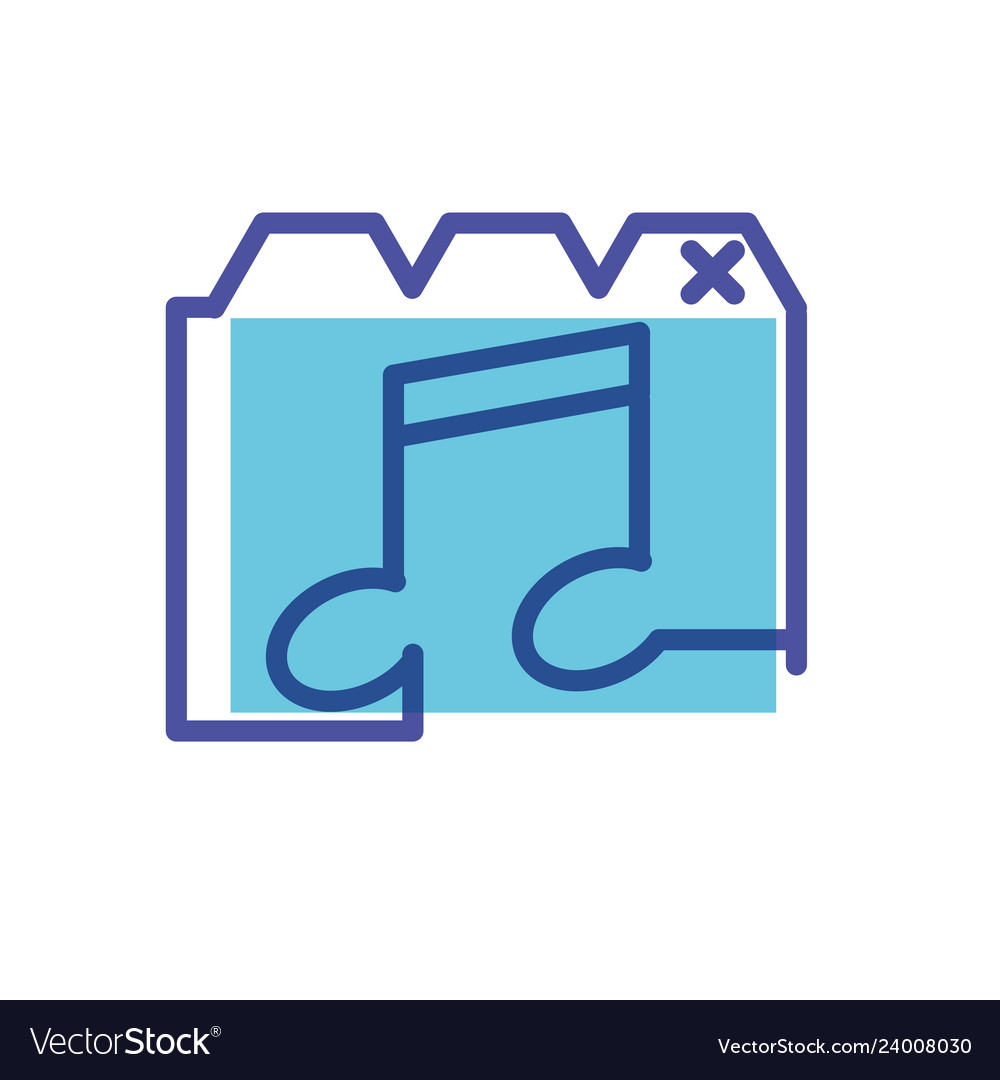 Template web page with note music