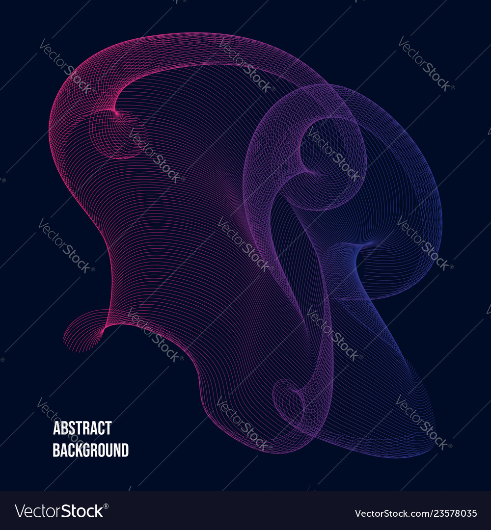 Abstract background with color wave design element