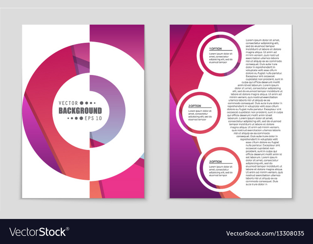 Abstract layout background set for art