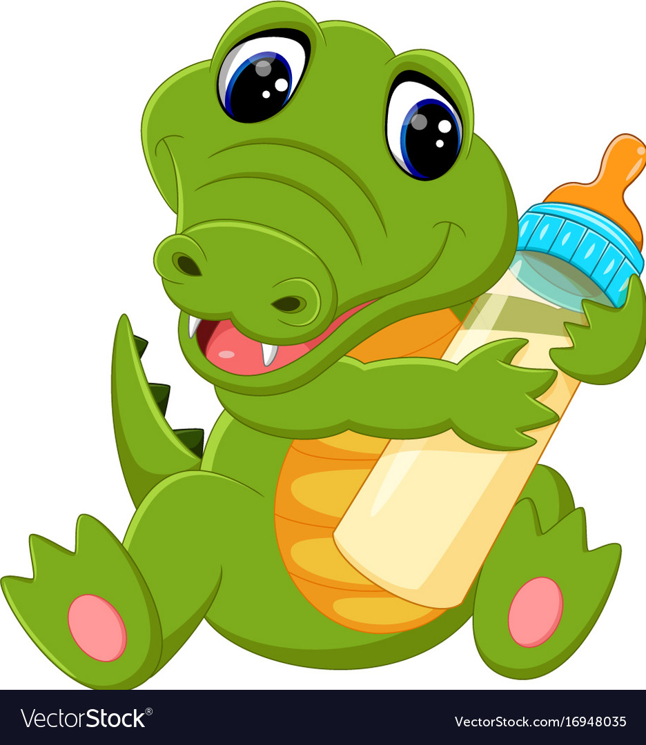 Cute crocodile cartoon