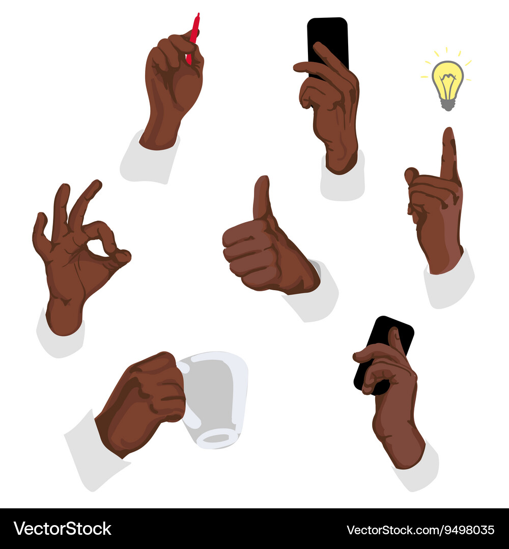 Gestures Royalty Free Vector Image - VectorStock