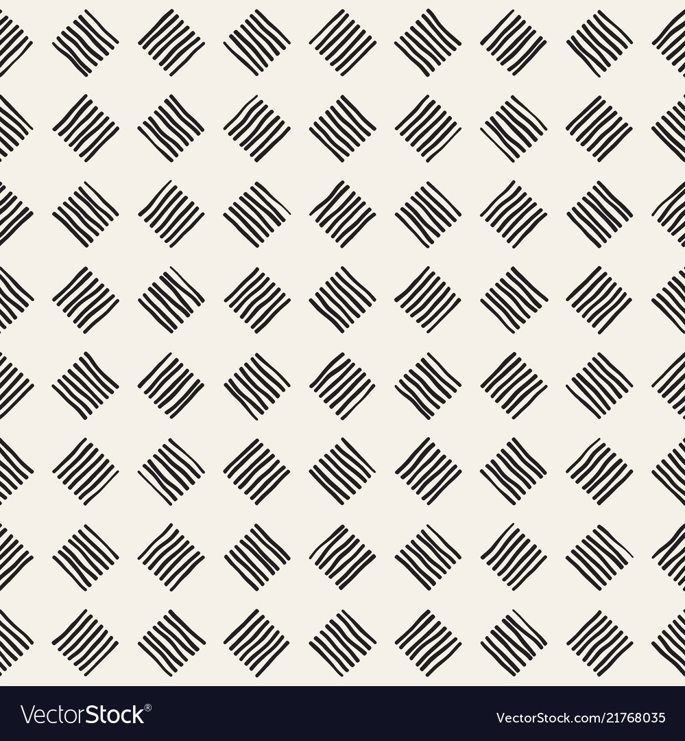 Hand drawn seamless repeating pattern vector image Hand drawn seamless repeating pattern