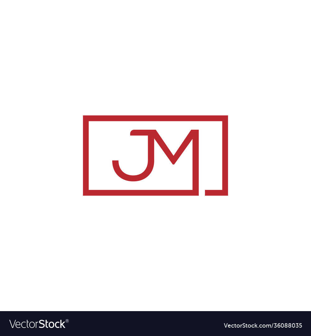 JM Initial Square Logo Konzept