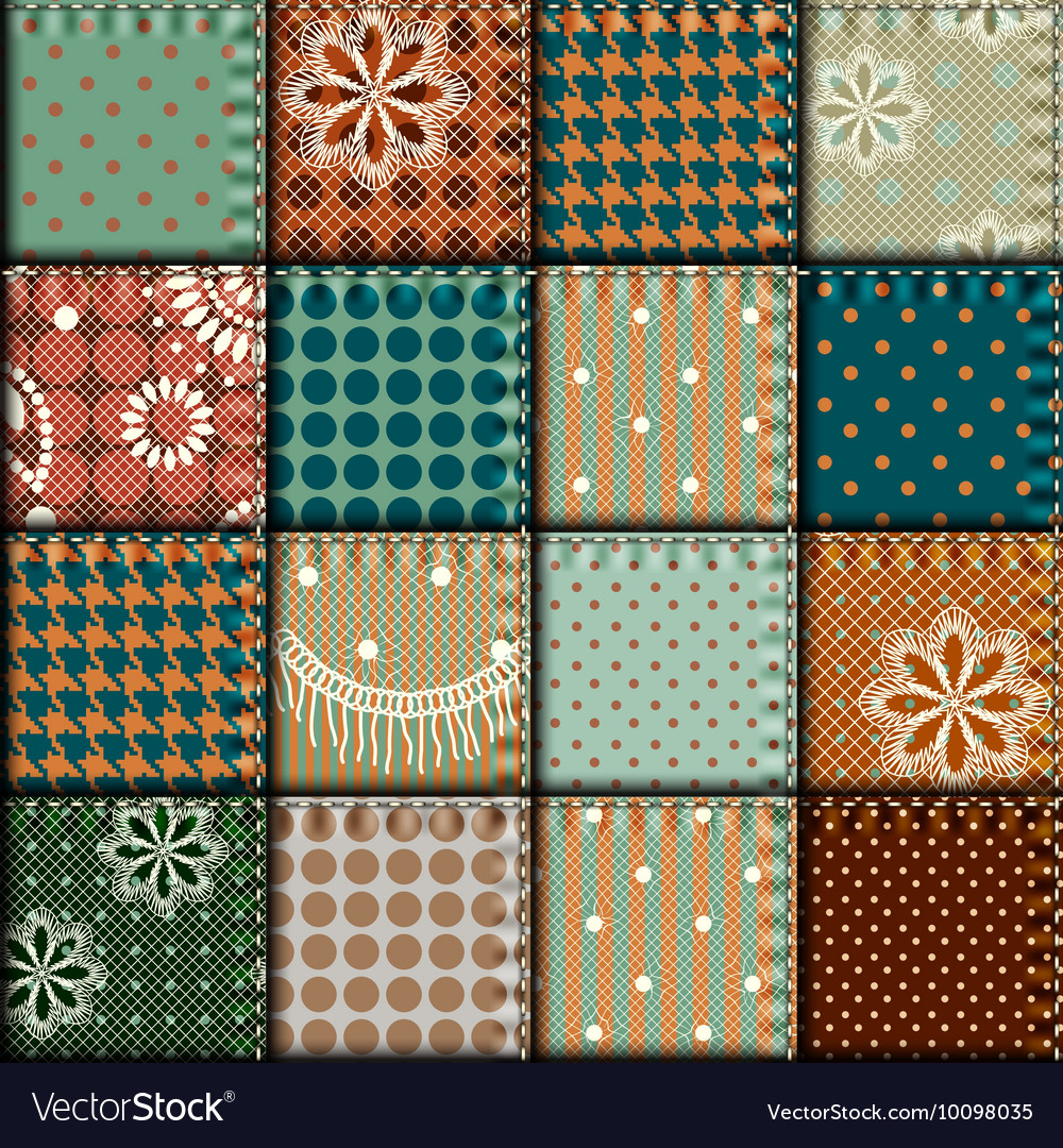 Patchwork in retro style