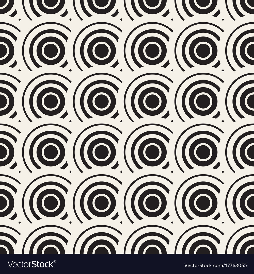Seamless rounded lines pattern abstract
