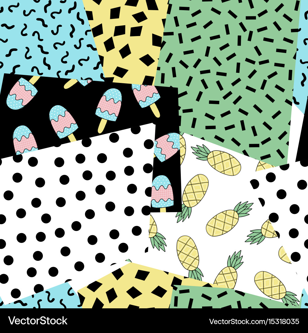 Seamless summer pattern Royalty Free Vector Image