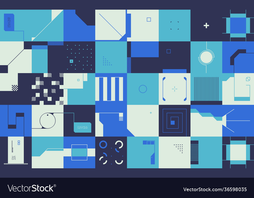 Technology abstract pattern design vector image Technology abstract pattern design