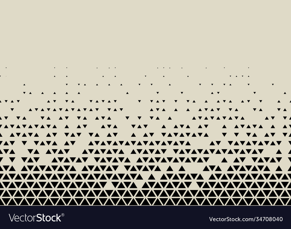 2d geometric two colors triangle halftone pattern Vector Image