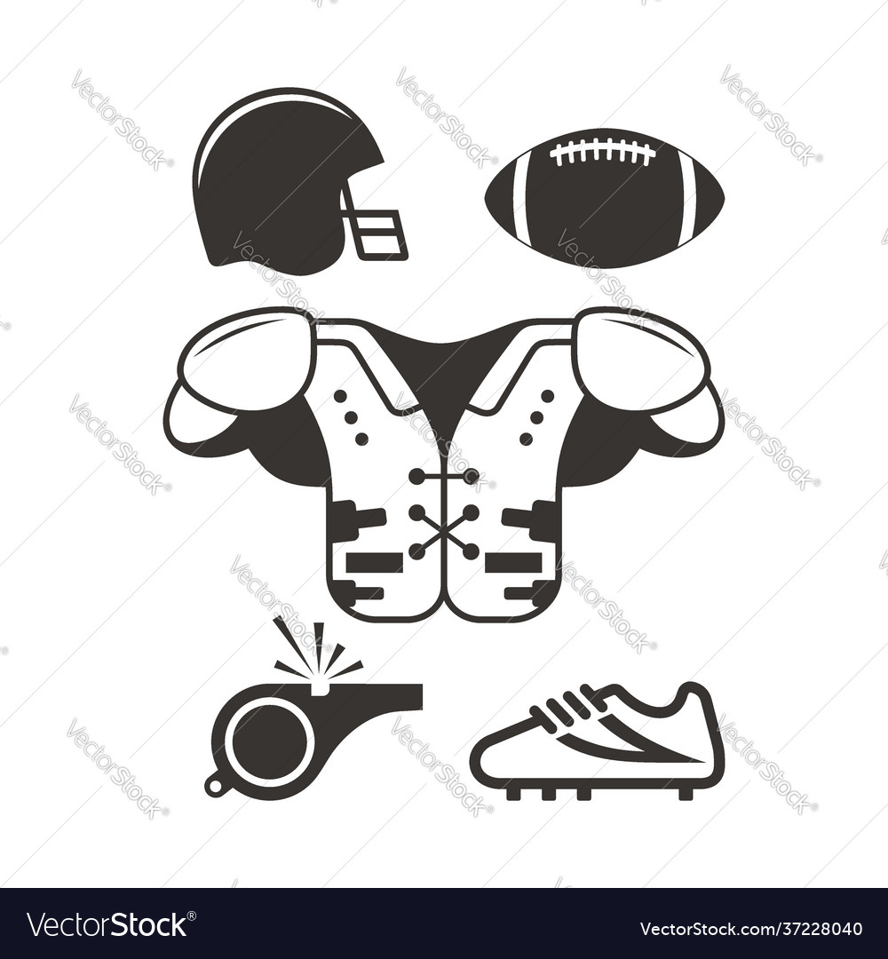 American Football Icon Set