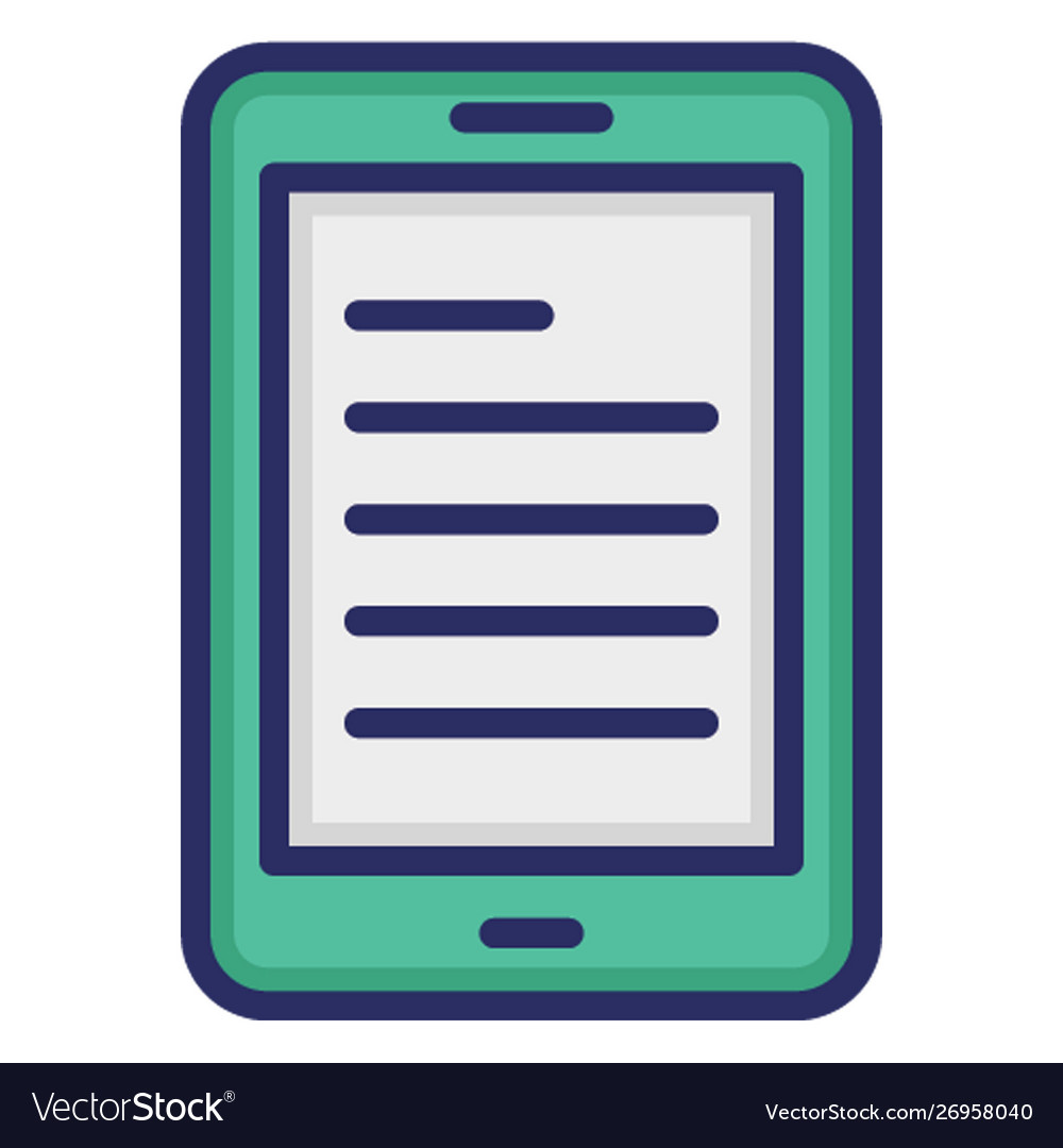 Blog site outline fill with color isolated