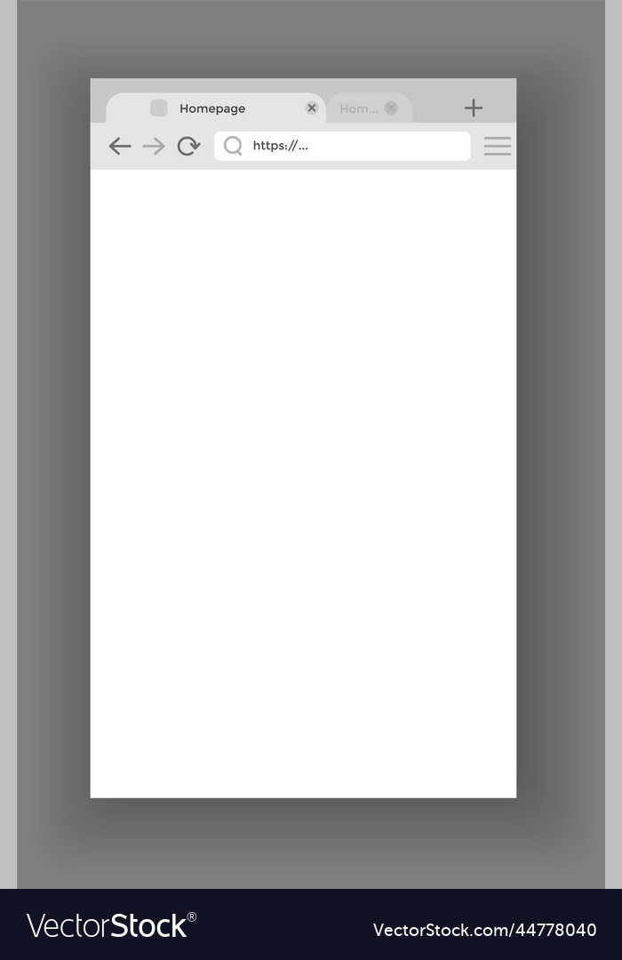 Browser mockup Web-Fenster Bildschirm Internet leer