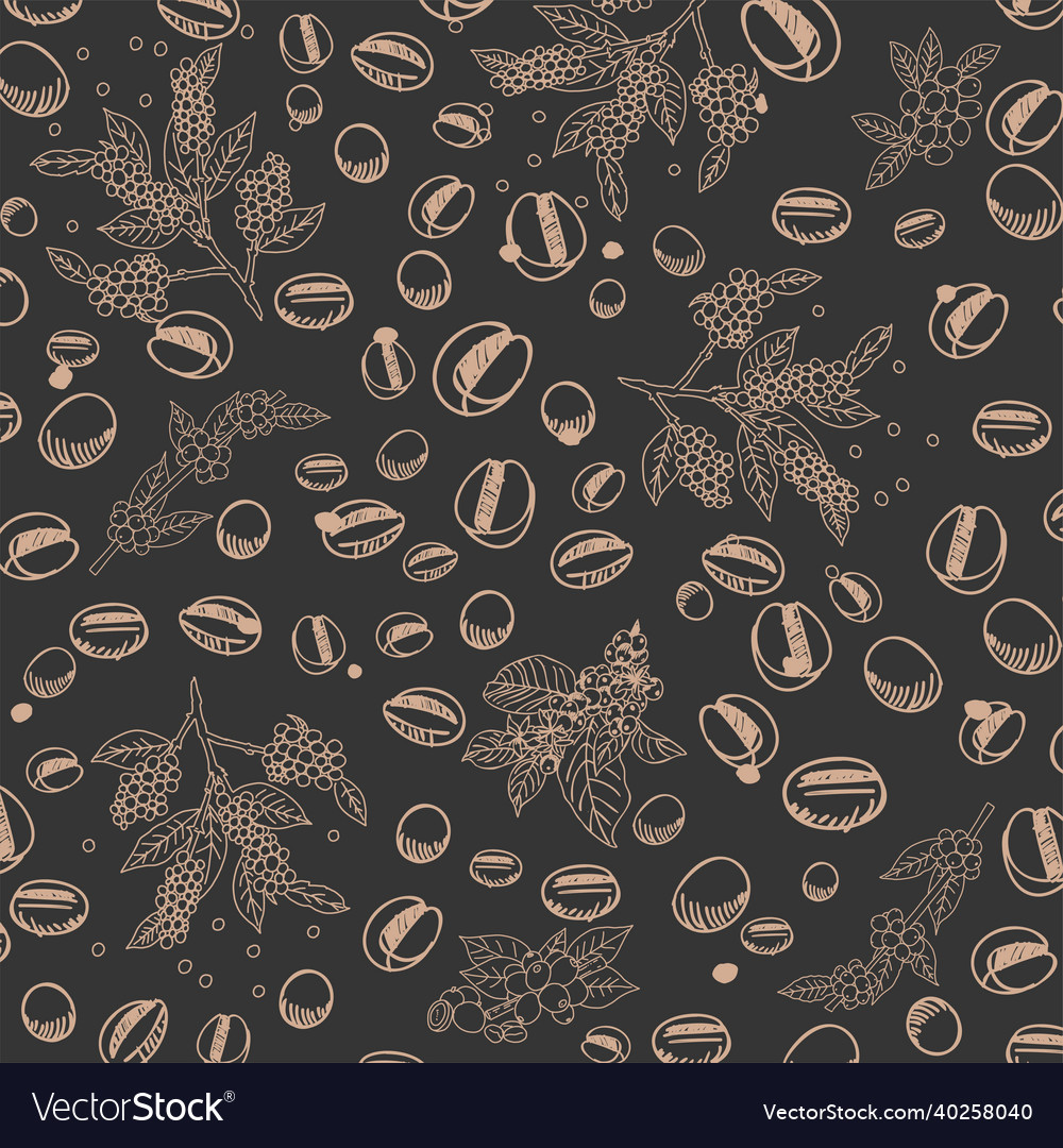 Coffee bean pattern