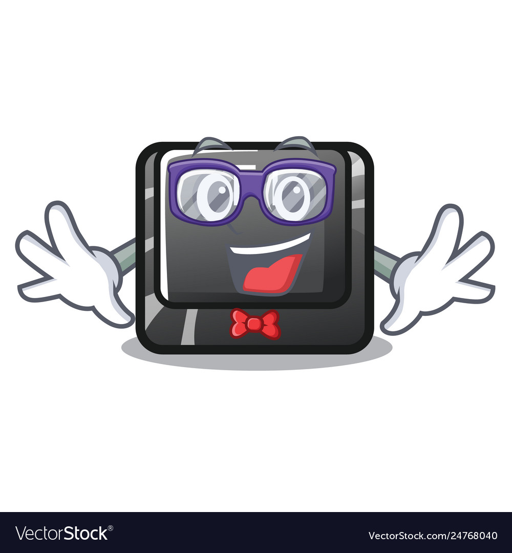 Geek button f1 in shape character