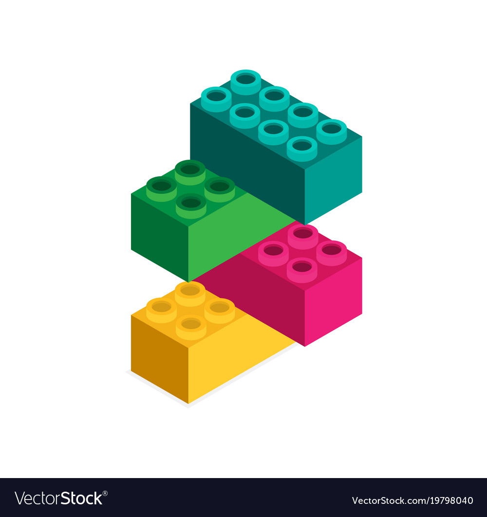 Isometric Building Blocks Set