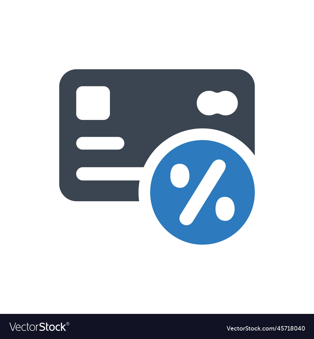 Loan interest rate icon