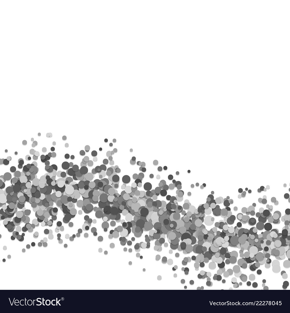 Abstract blank wavy dispersed confetti circle vector image Abstract blank wavy dispersed confetti circle