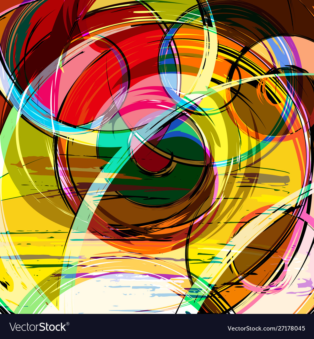Abstrakte Farbe Muster in Graffiti Stil Qualität vector image Abstrakte Farbe Muster in Graffiti Stil Qualität
