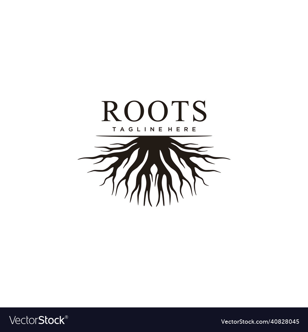 Abstract Tree Root Logo