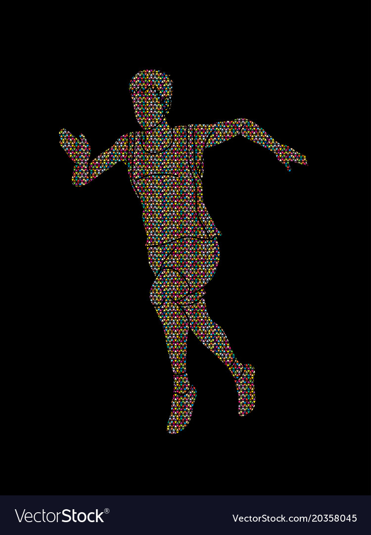 Athlete runner a man running