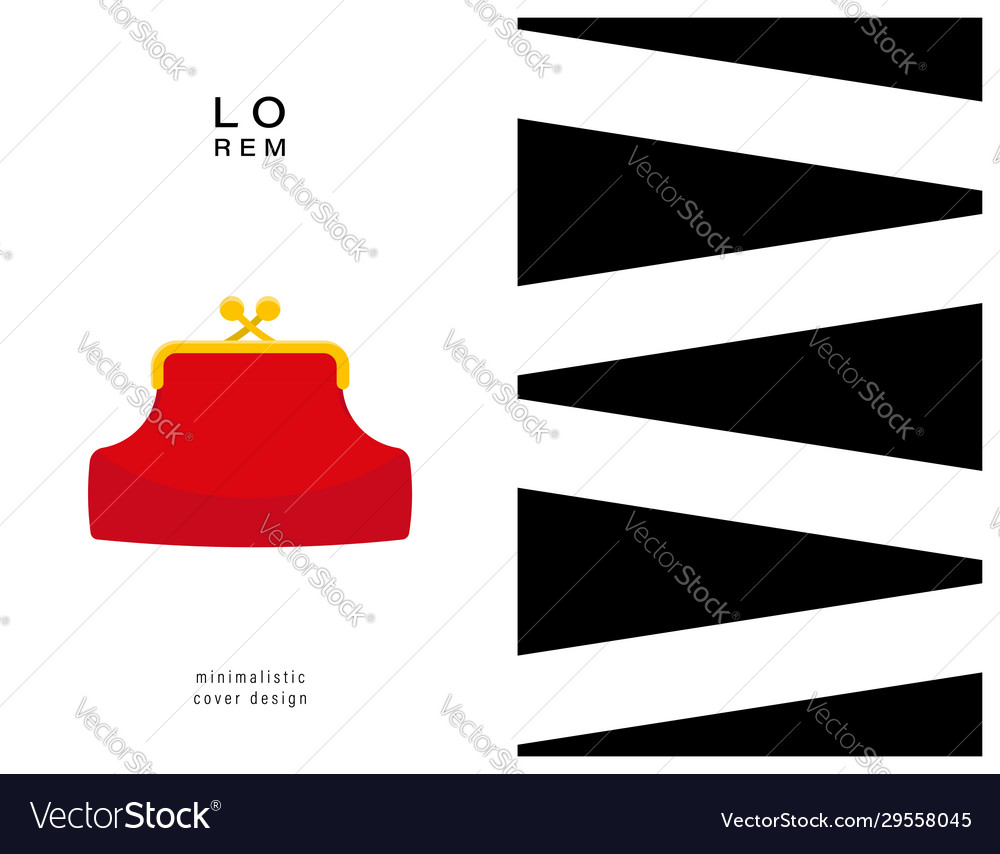 Card with bag and pattern front back