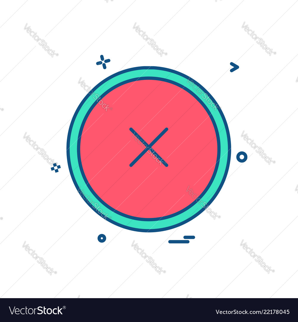 Close icon design Vector Image Close icon design