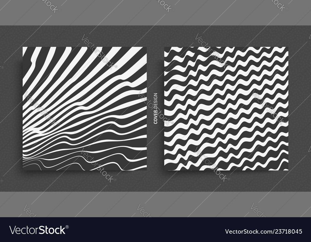 Cover design template black and white Royalty Free Vector