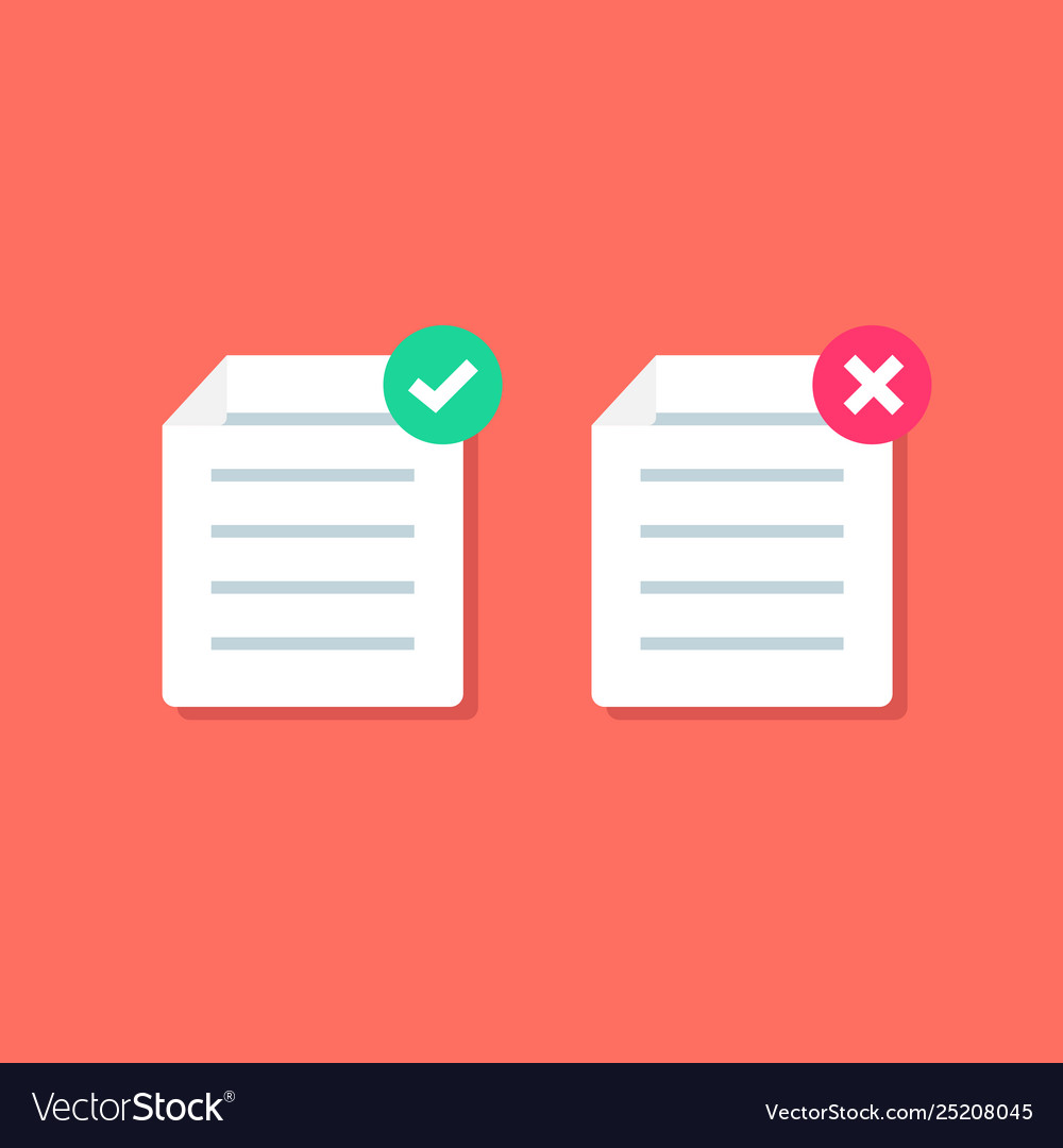 Document or paper icon with check mark