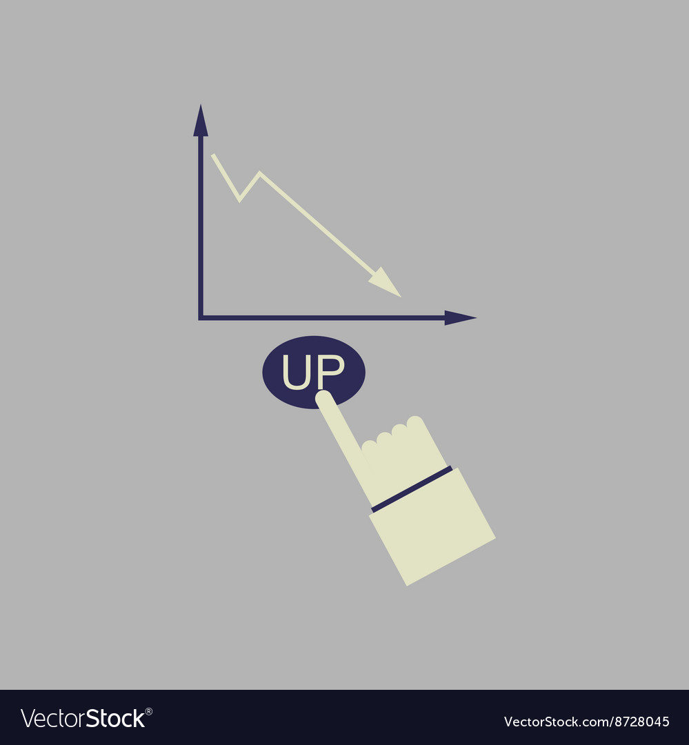 Flat web icon on stylish background growing
