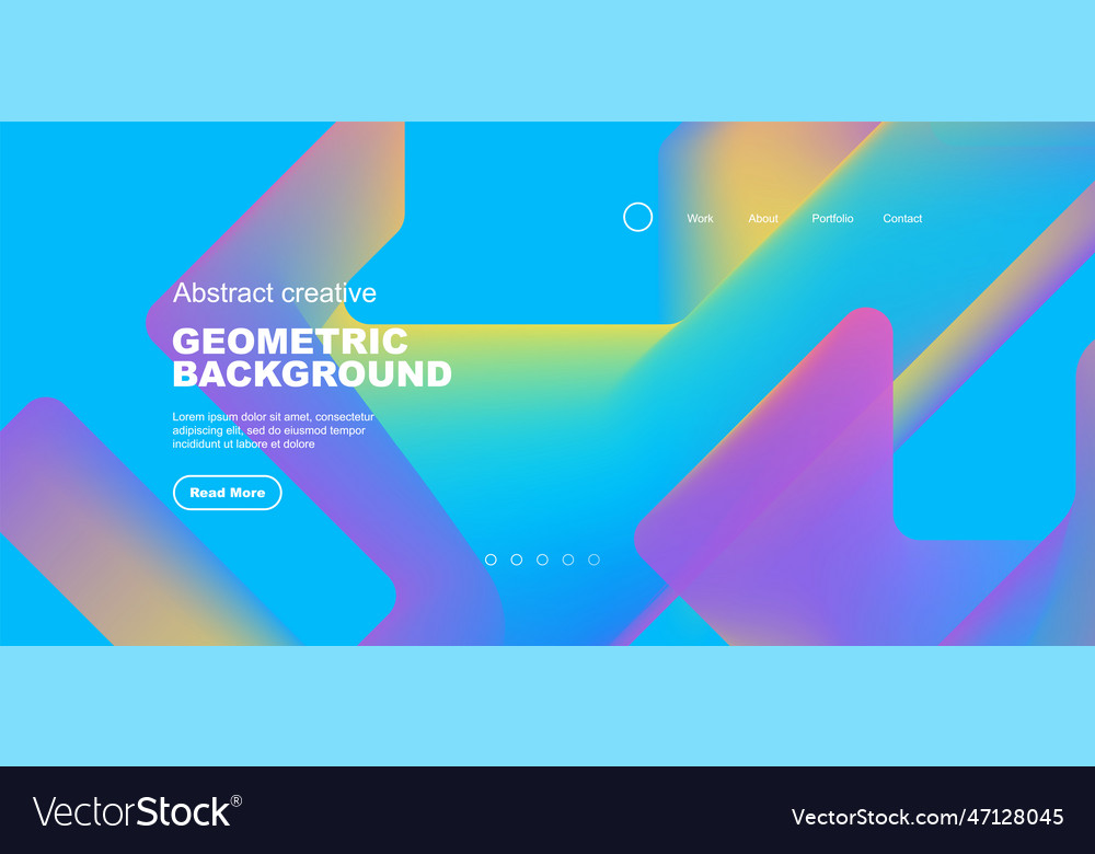 Fluid gradient triangles landing page background