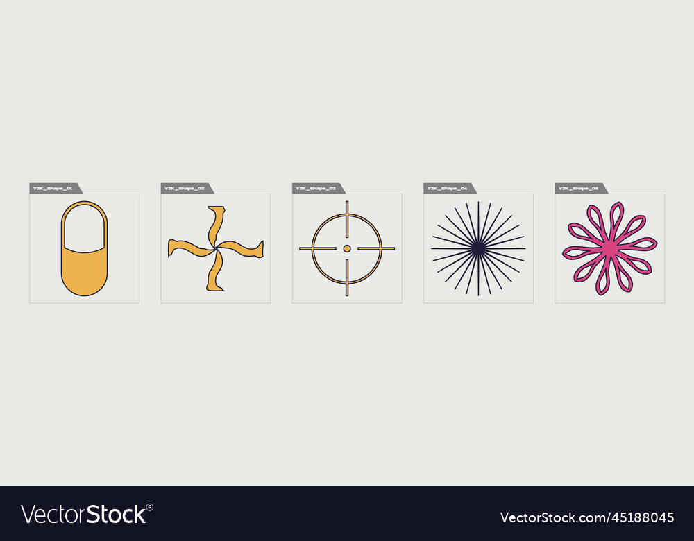 Graphic assets set extraordinary vector image Graphic assets set extraordinary