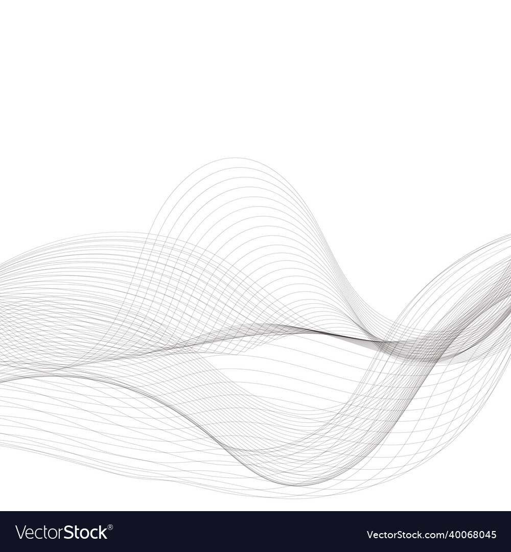 Gray abstract wave background design element vector image Gray abstract wave background design element