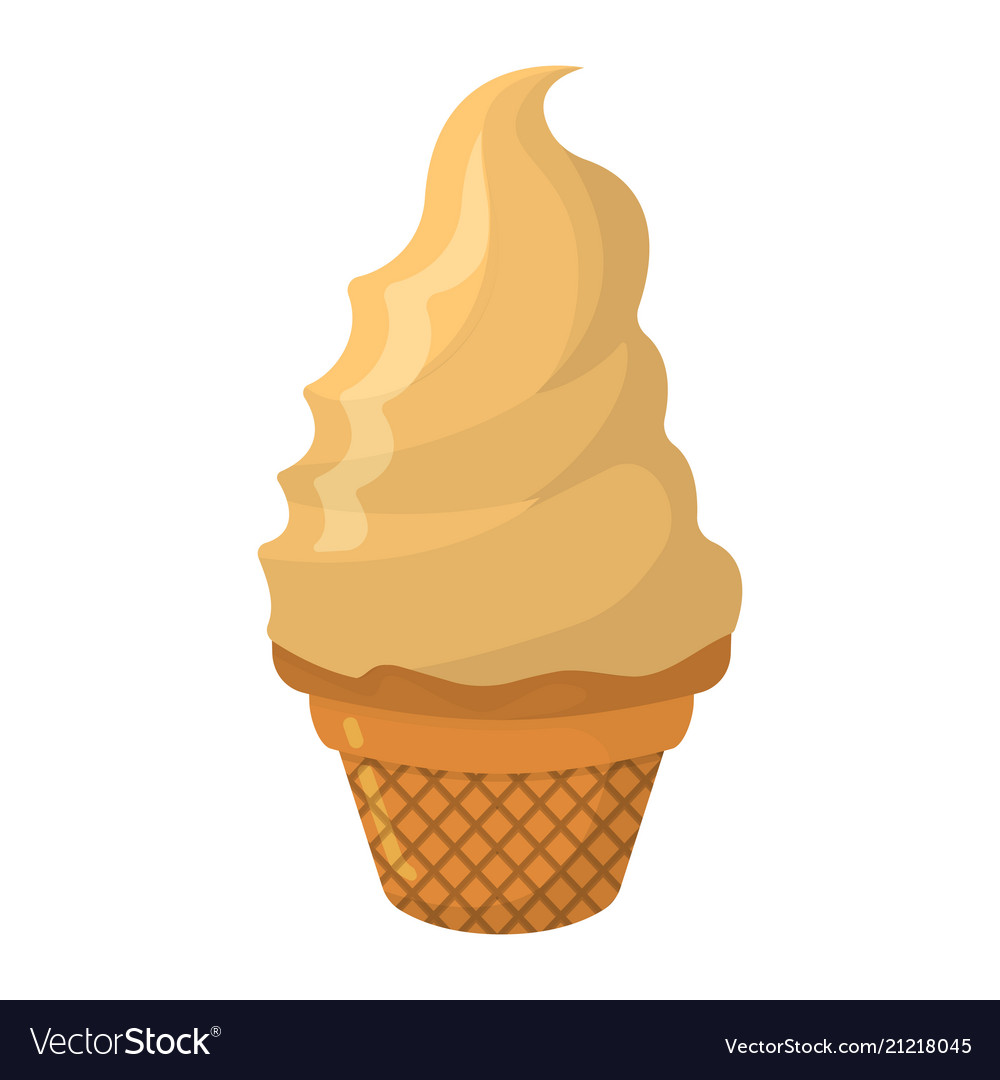 Ice Cream Cartoon Icon Summer Sundae Logo And Vector Image