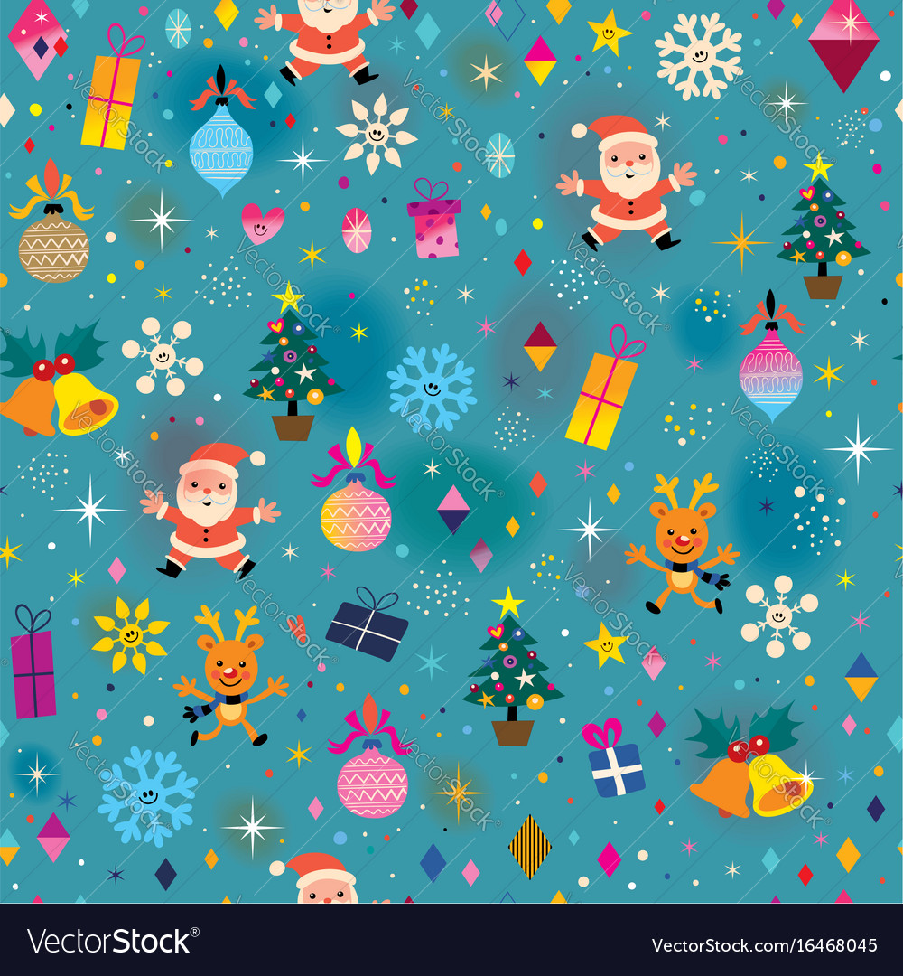 Merry christmas seamless pattern