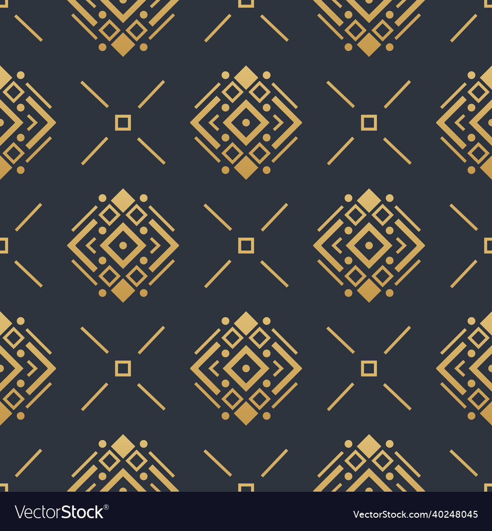 Navajo gold elements seamless patterns