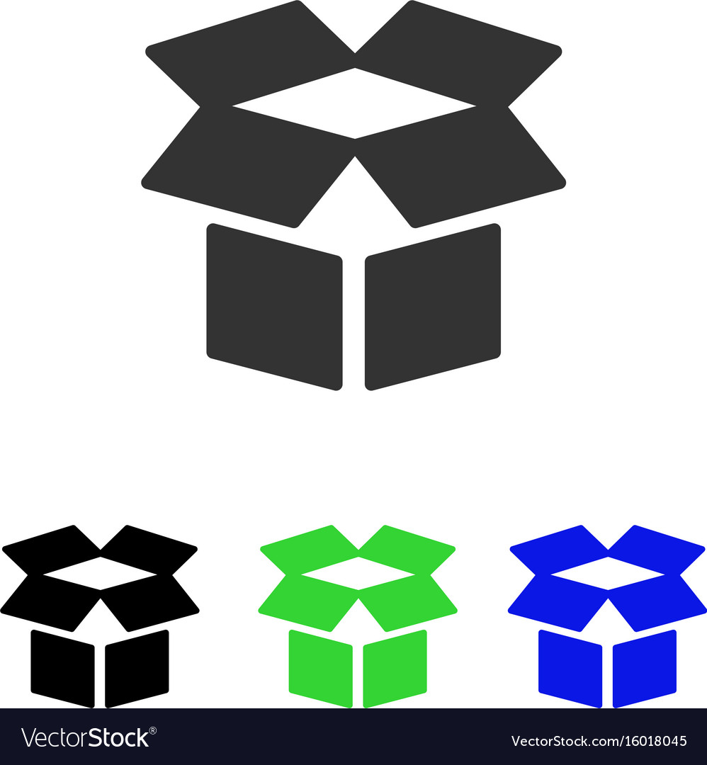 Open box flat icon