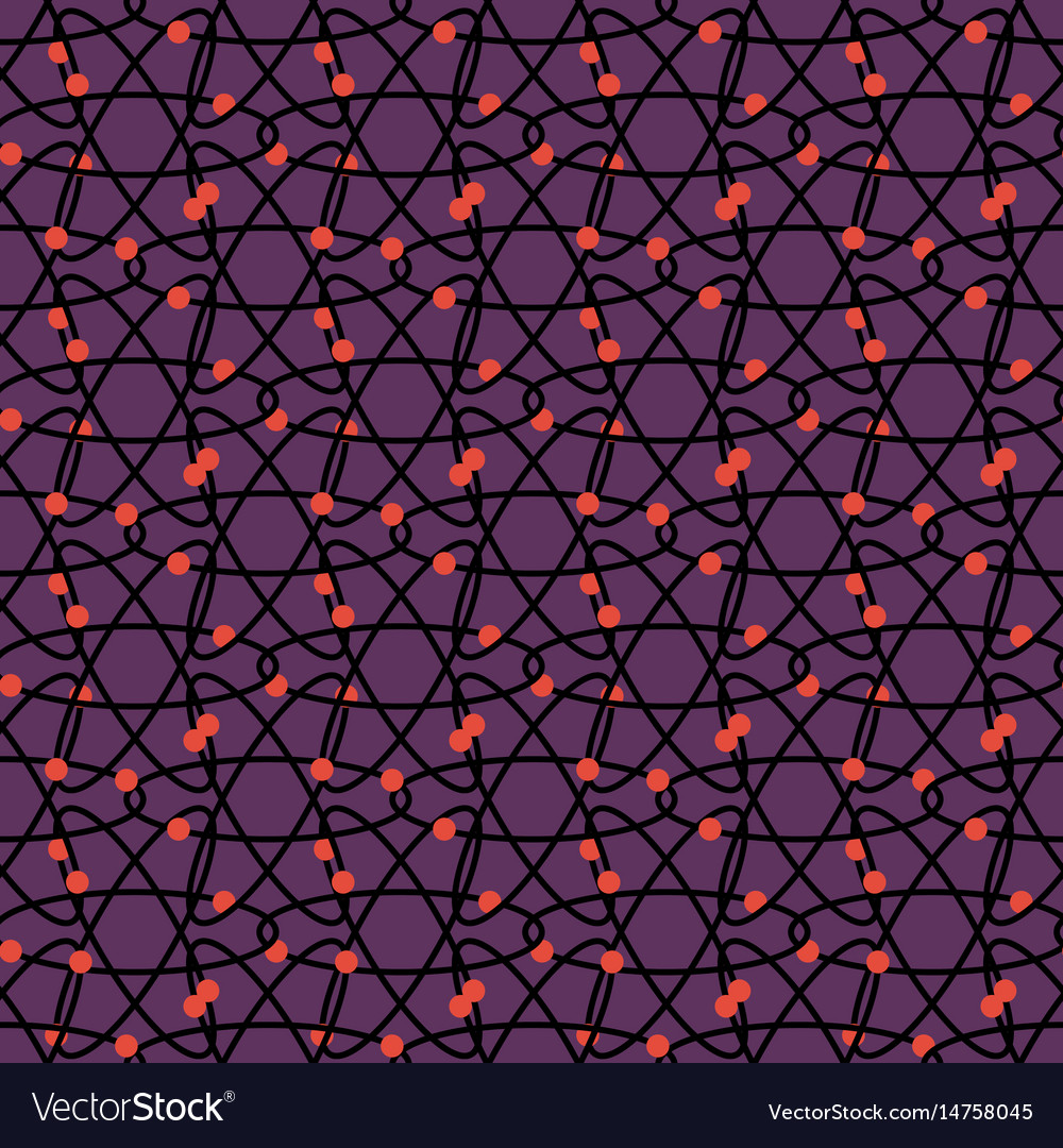 Seamless pattern with abstract molecule
