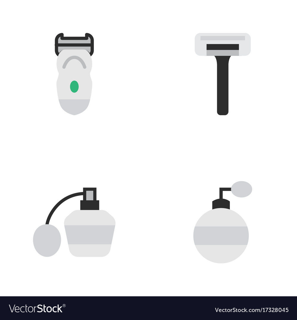 Set of simple barber icons