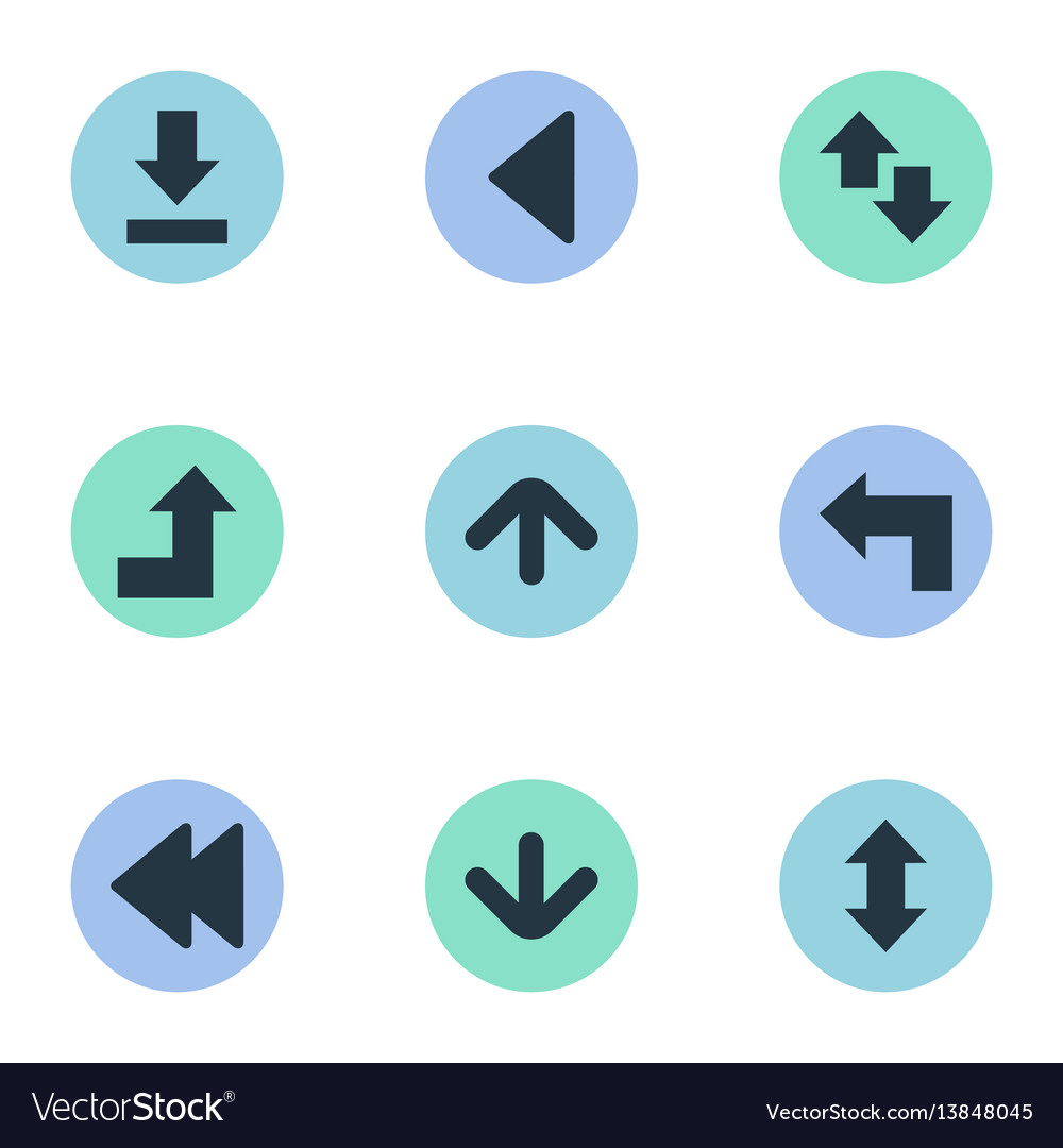 Set of simple cursor icons