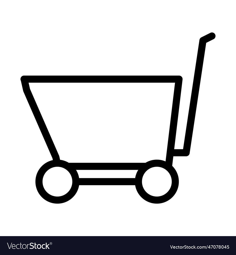 Shopping cart icon line design template isolated Vector Image