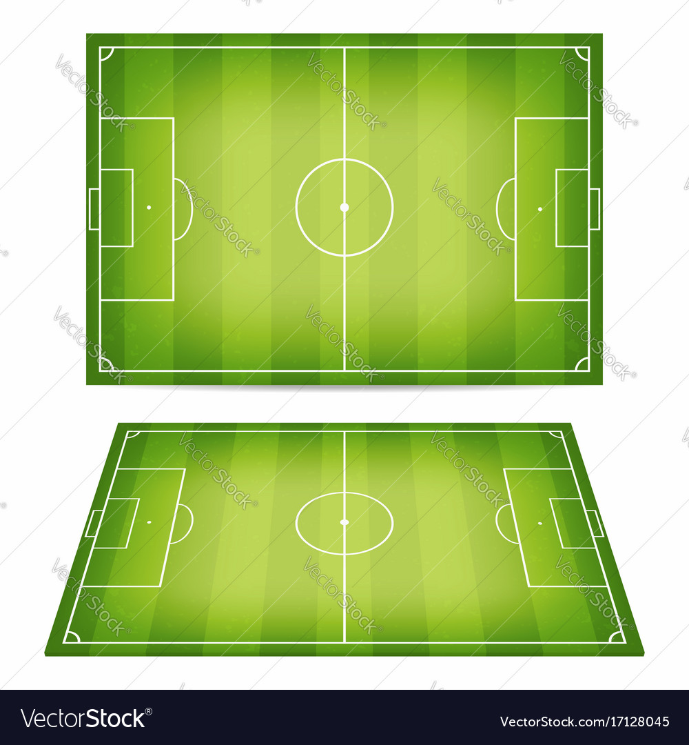 Soccer field collection football fields Royalty Free Vector