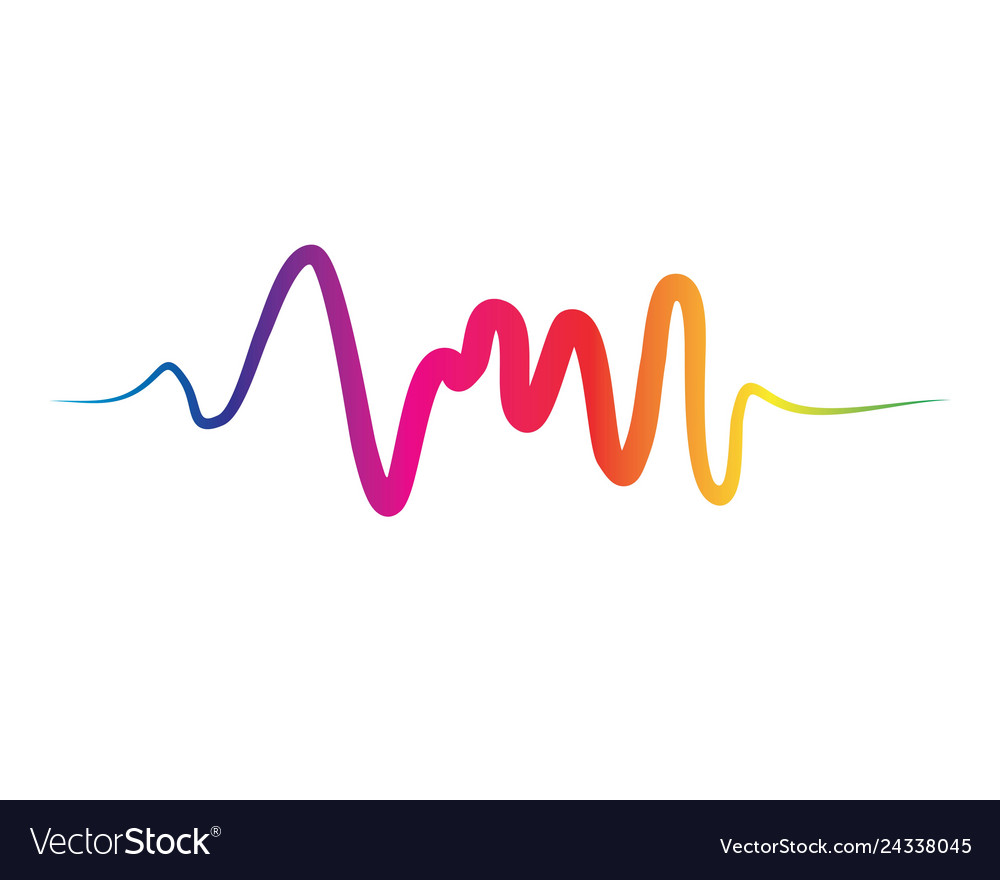 Sound waves vector image Sound waves
