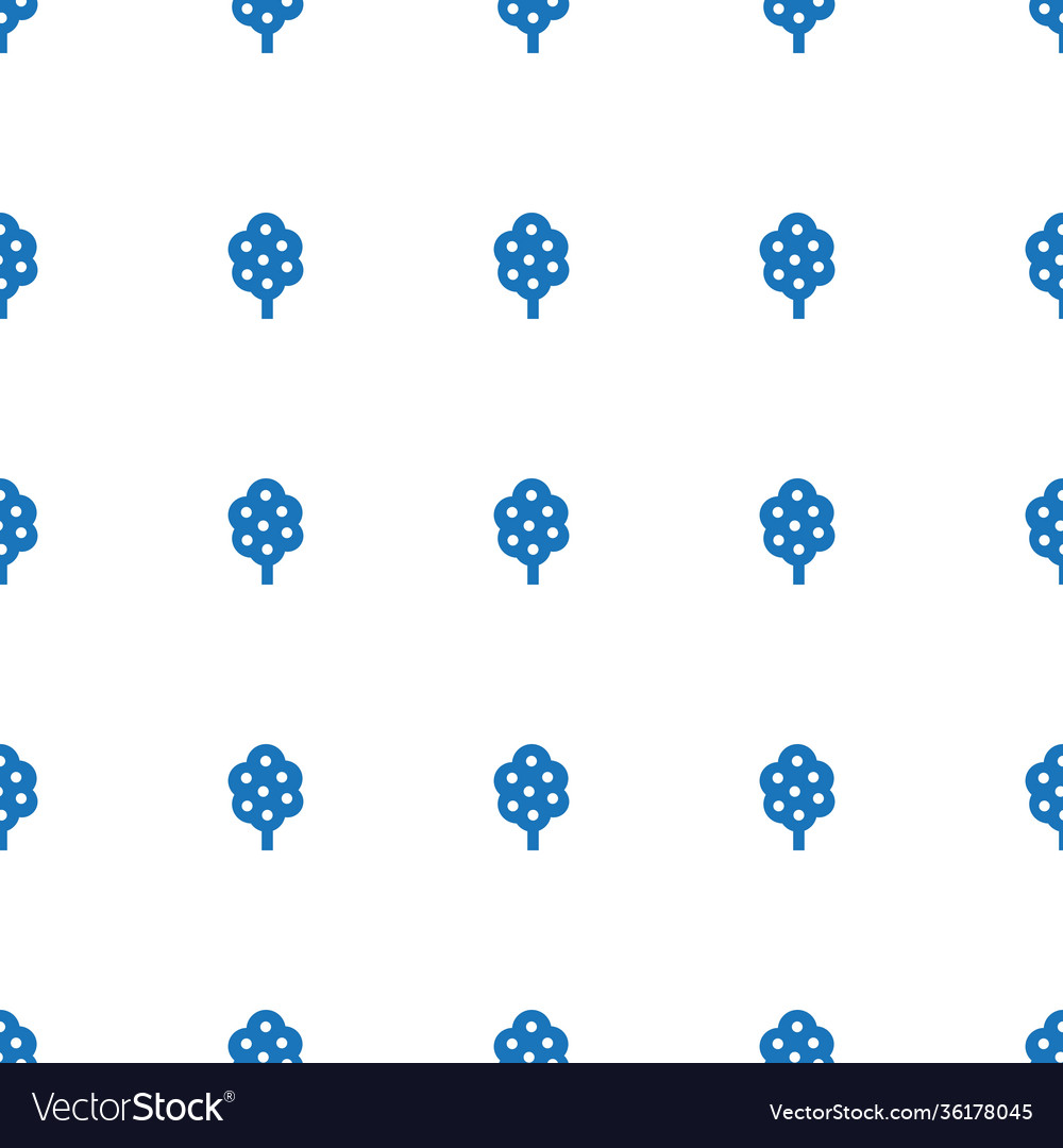 Tree icon pattern seamless white background
