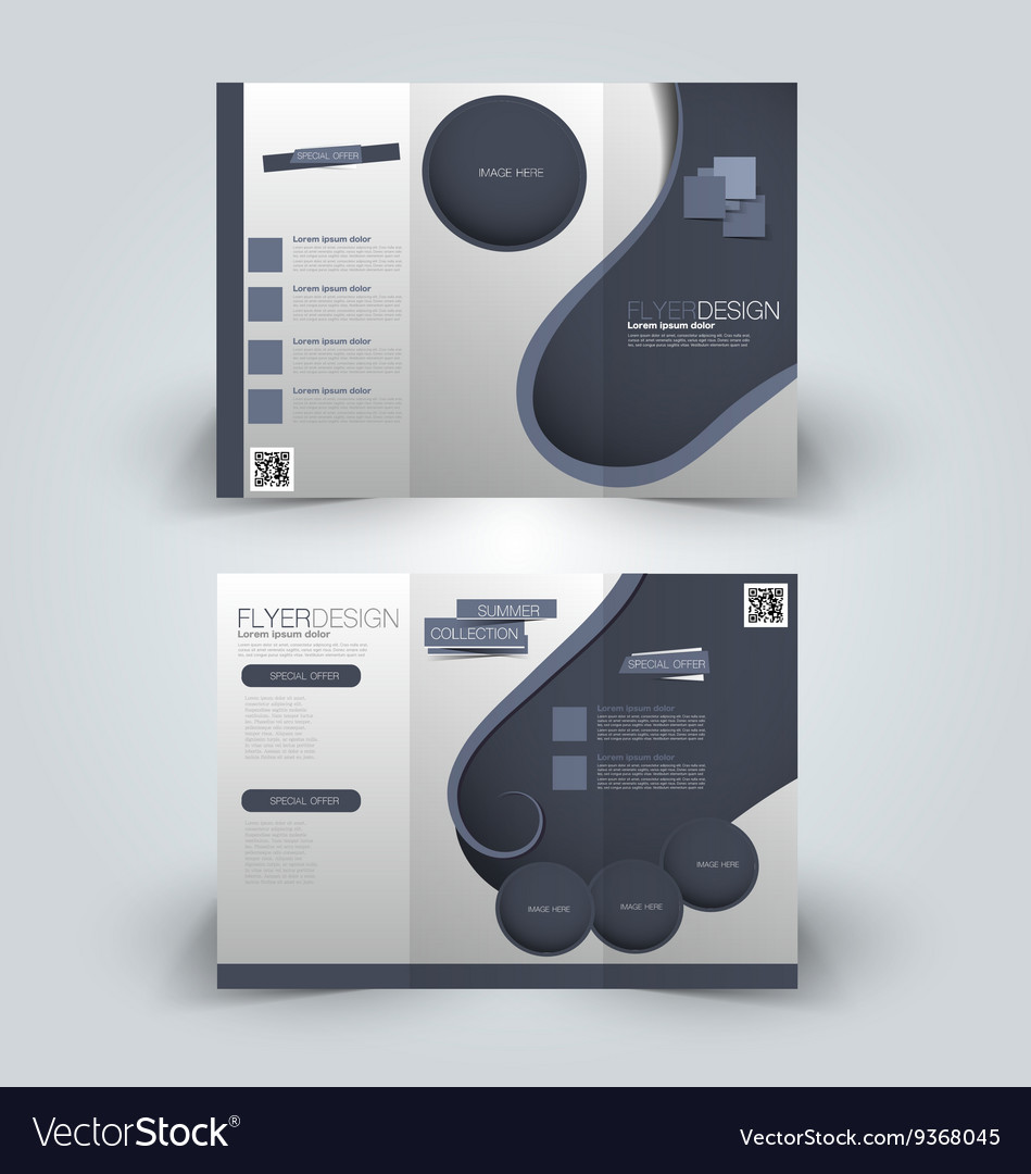 Trifold brochure design template