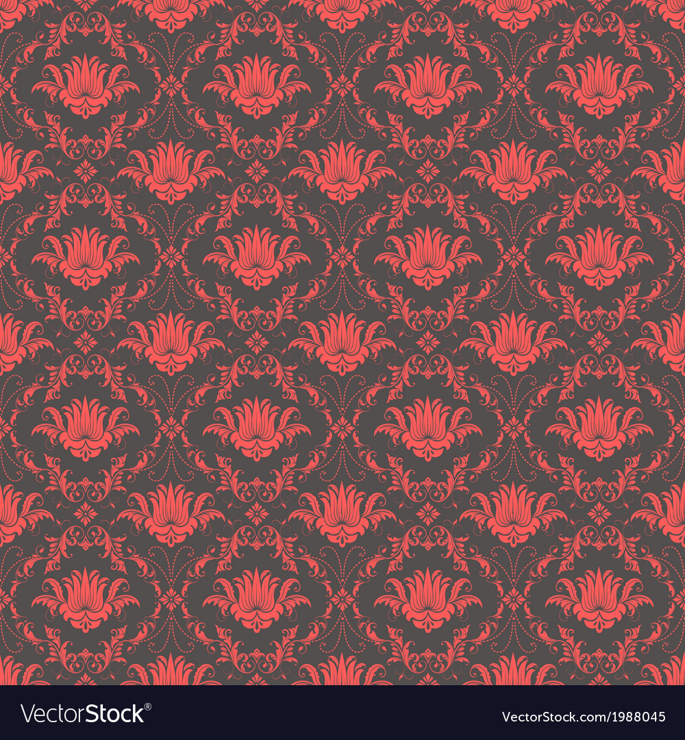 Vintage damask seamless pattern
