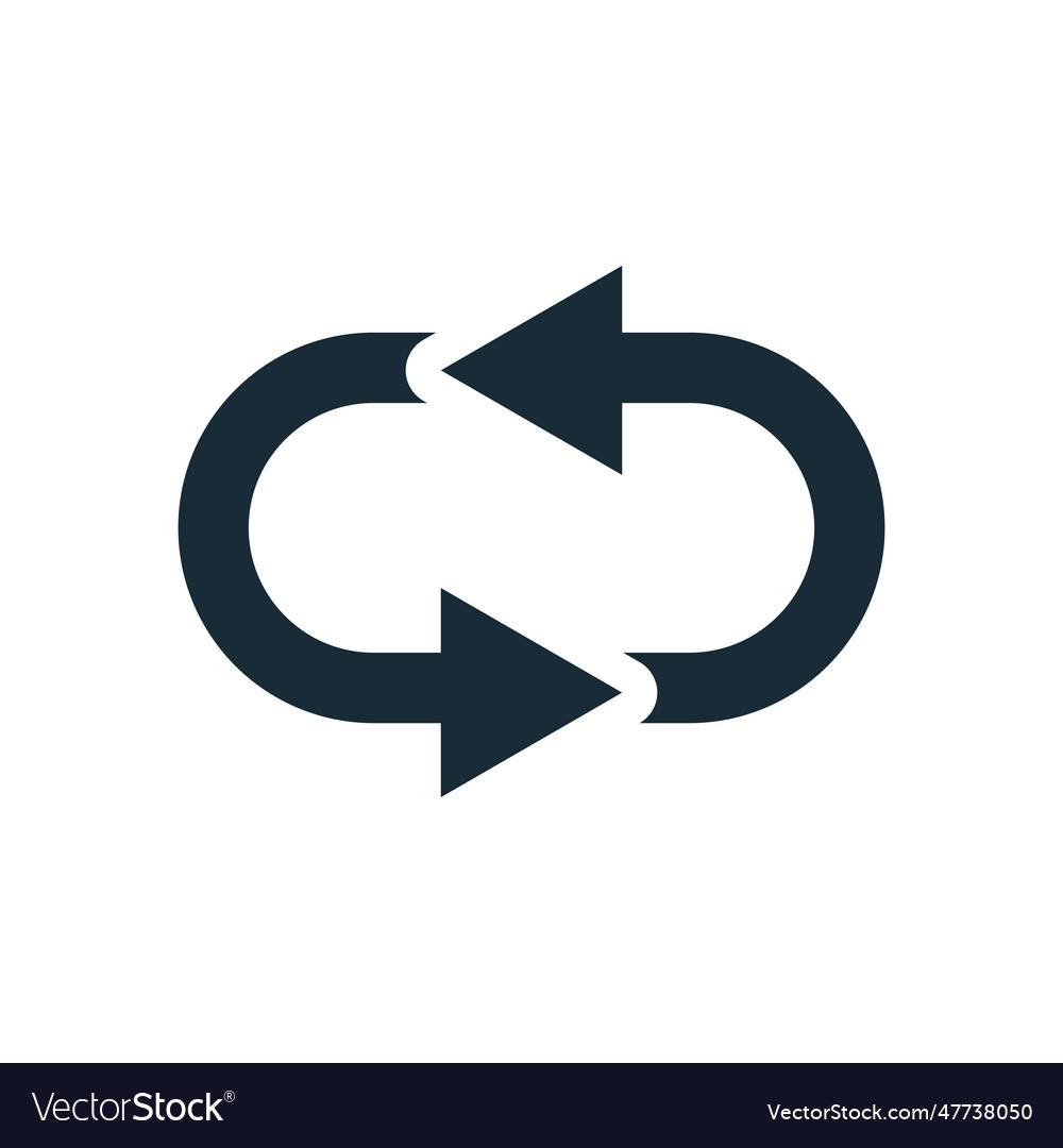 Arrow chain icon design template elements