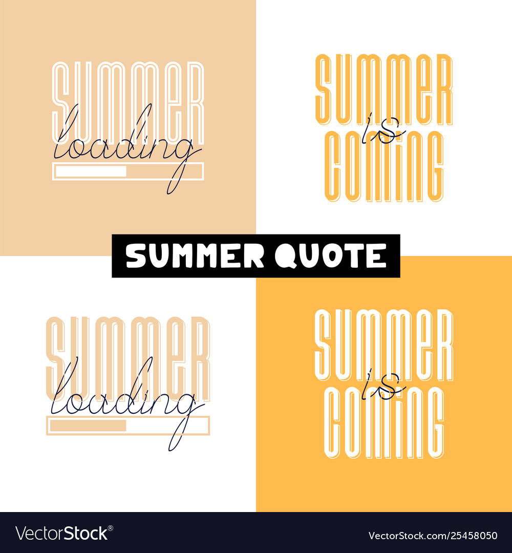 Conceptual hand drawn font phrase summer loading