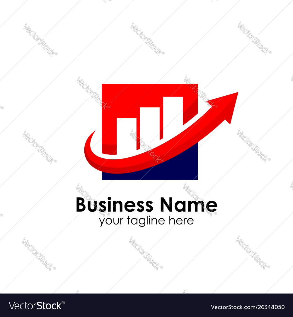 Finance logo template accounting Royalty Free Vector Image